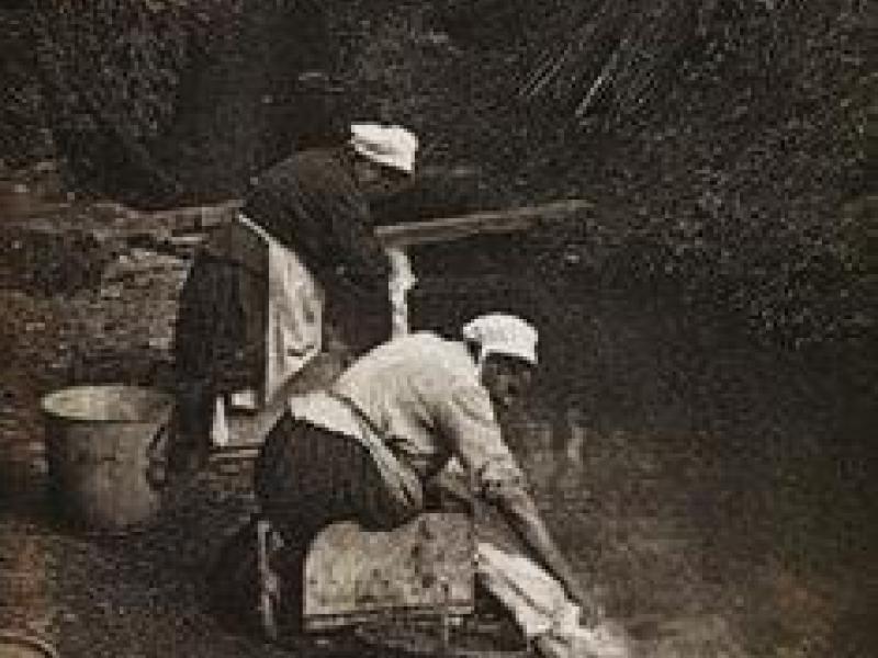Lavoir - Photo d'époque