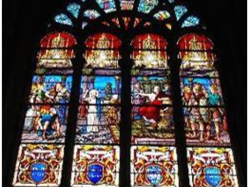 vitrail martyr de Sainte-Eulalie